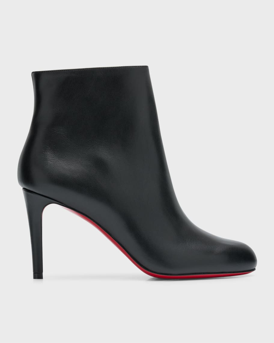 Christian Louboutin Pumppie Red Sole Leather Ankle Boots | Neiman Marcus