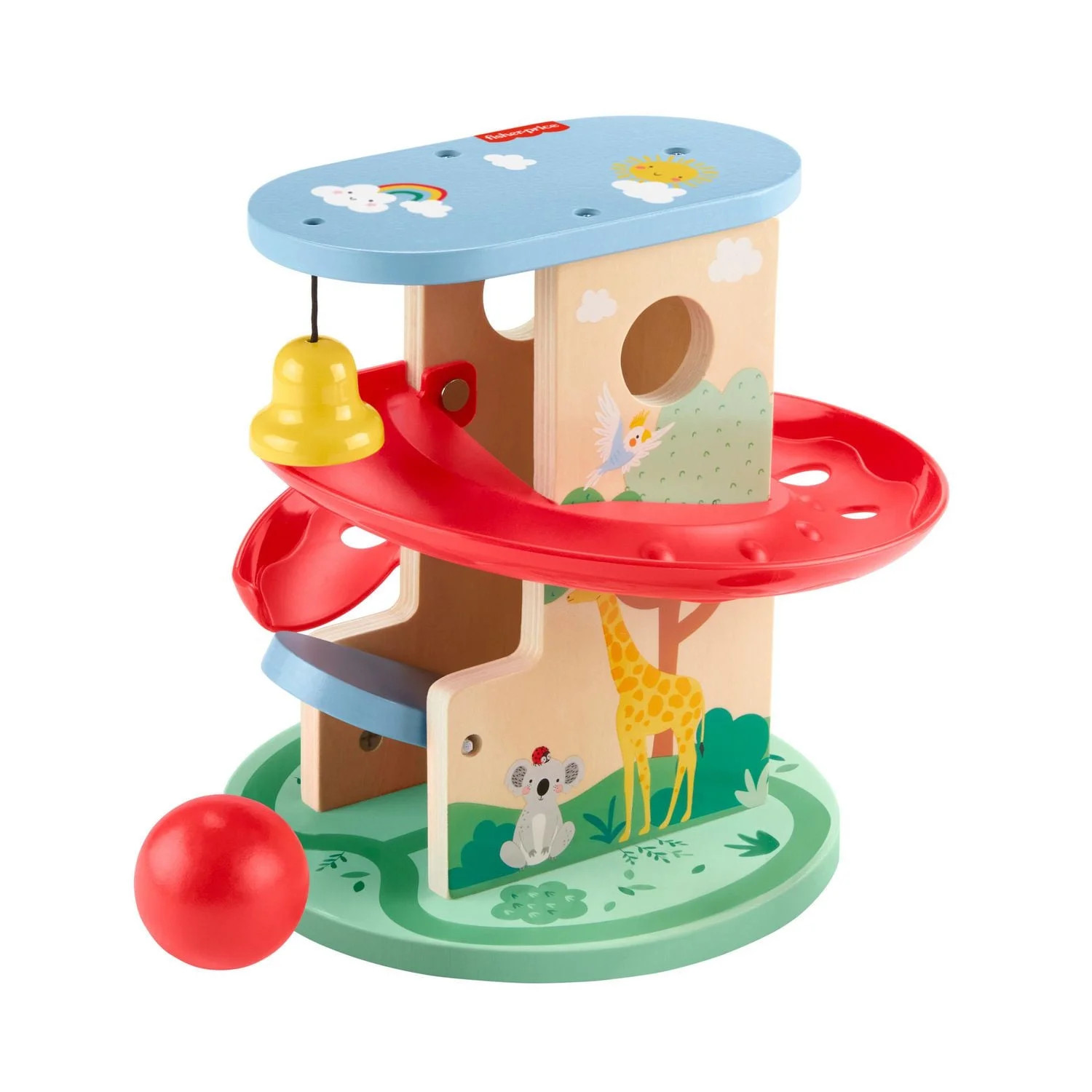 Fisher-Price Wooden Treehouse Ball Run Baby & Toddler Toy, 2 Wood Pieces | Walmart (CA)