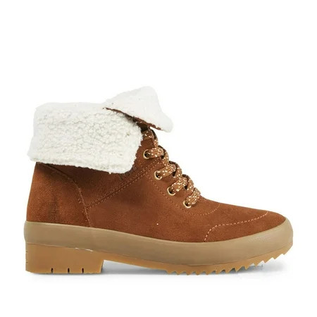 Keds Women s Camp Boot Suede + Sherpa in Brown 7 US | Walmart (US)