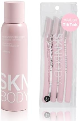 SKNBODY Hair Identifier Spray for Face Shaving and Dermaplaning Tool with 4 Razors, Upgraded Derm... | Amazon (US)