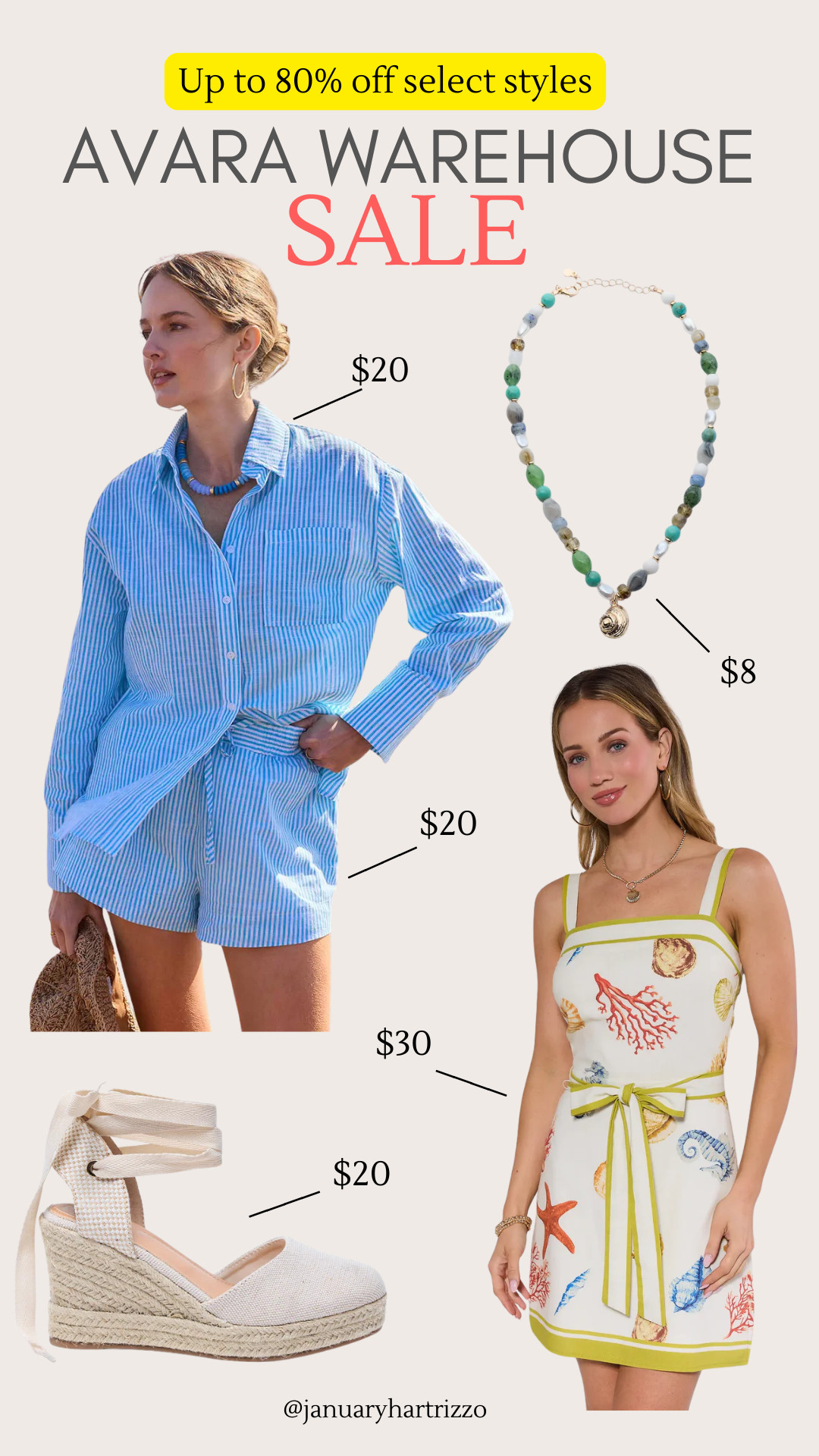Avara Warehouse Moving Sale happening now! Nearly 500 items marked at up to 80% off! @Avara 

summer outfits, summer dresses, espadrilled, beach vacation outfits

#LTKootd #LTKOver40 #LTKSaleAlert