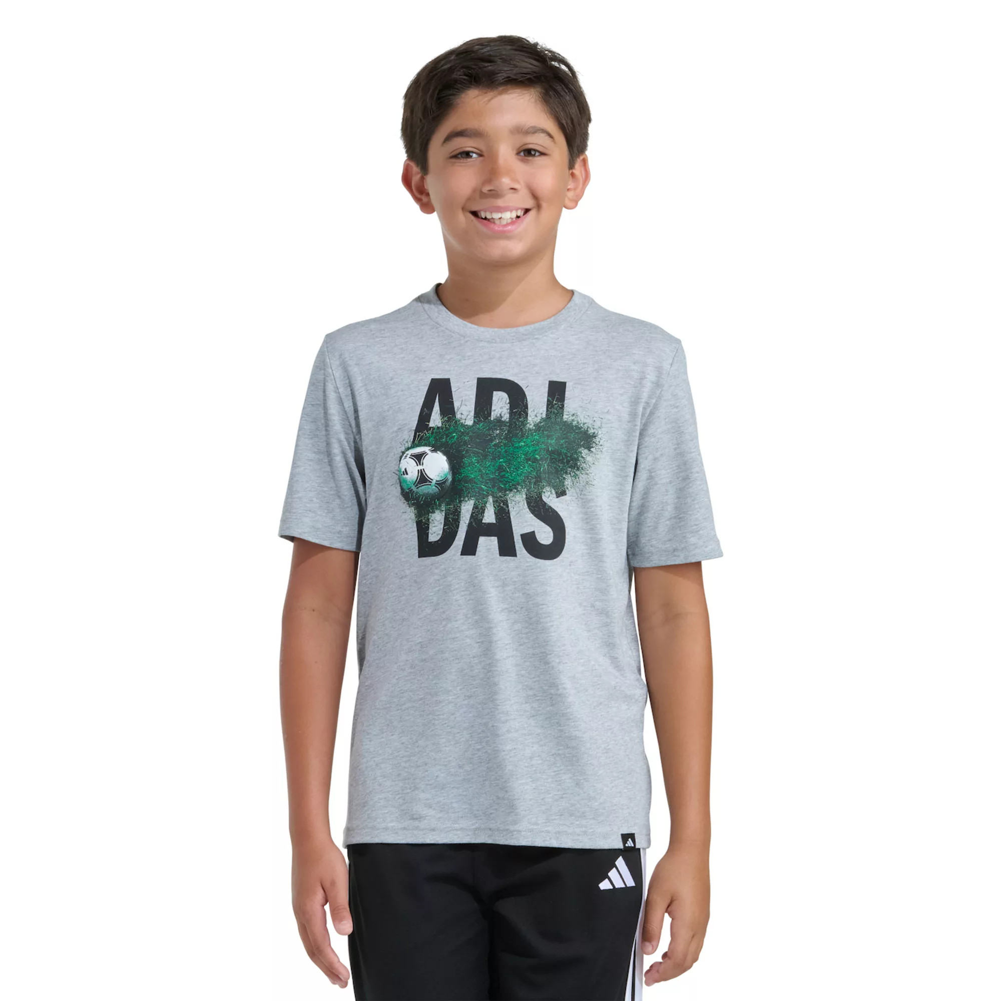 Boys 8-20 adidas Short Sleeve Soccer Motion Heather Graphic Tee in Regular & Plus Size | Kohl's