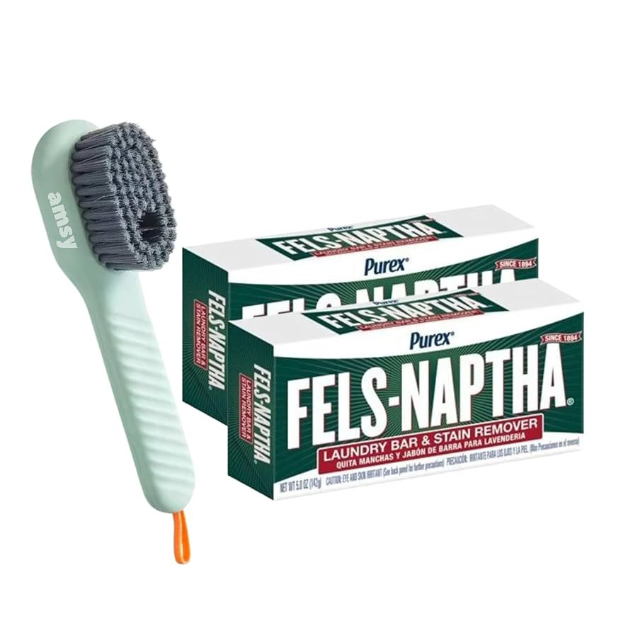 AMSY Stain Remover Cloths Laundry Bundle - Amsy Multifunctional Stain Remover Brush with Soap Dis... | Amazon (US)