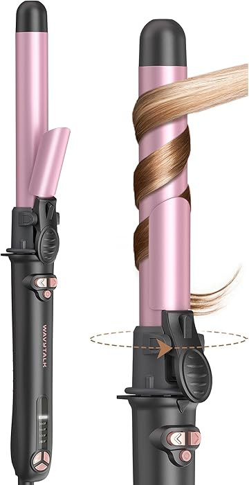 Wavytalk Rotating Curling Iron, Curl Cycle, 1 Inch Automatic Curling Wand for Long Hair, Get Effo... | Amazon (US)