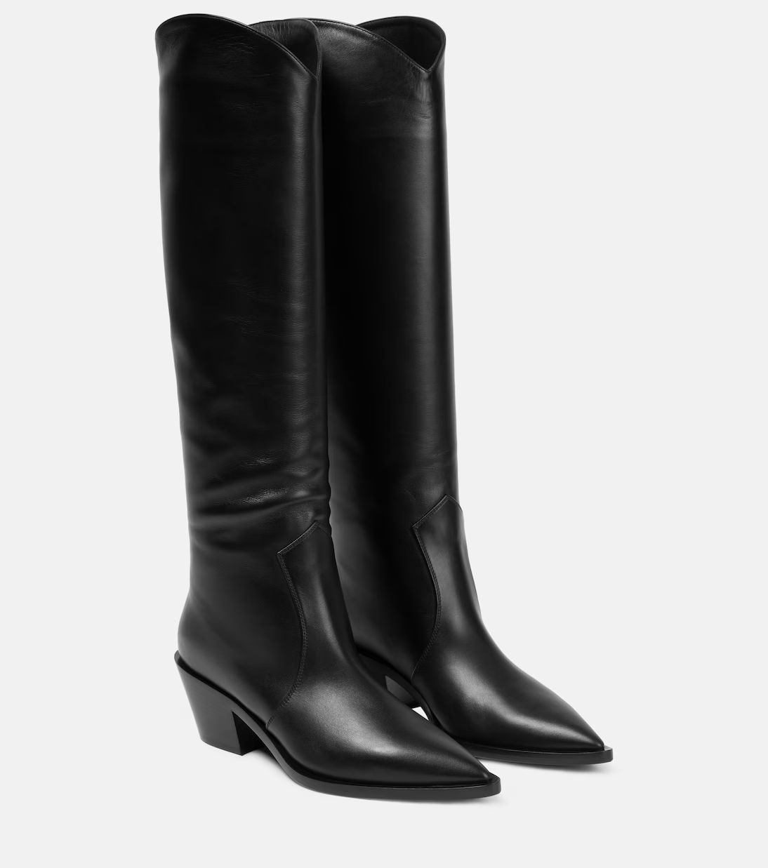 Knee-high leather boots | Mytheresa (US/CA)