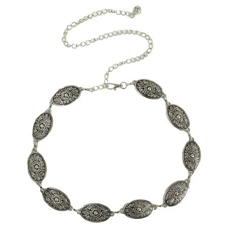 lanema Conchos Chain Belt For Women Waist Chain Belt Belly Chain For Dress Western Skirt Chain Western Waist Chain Jean Belt | Walmart (US)