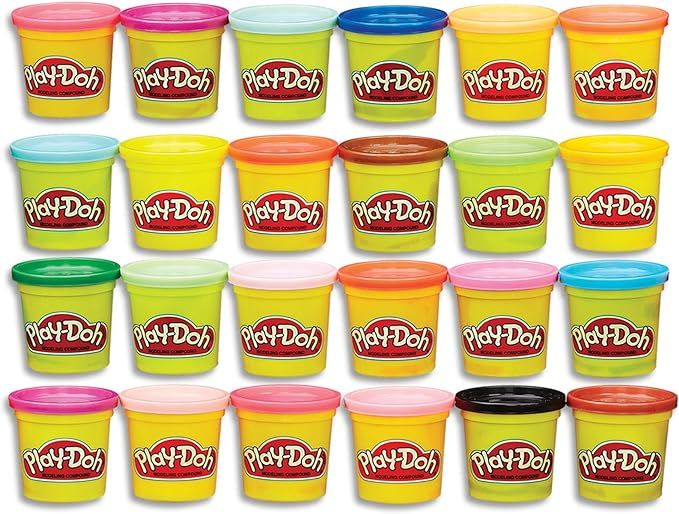 Amazon.com: Play-Doh Modeling Compound 24-Pack Case of Colors, Non-Toxic, Multi-Color, 3-Ounce Ca... | Amazon (US)