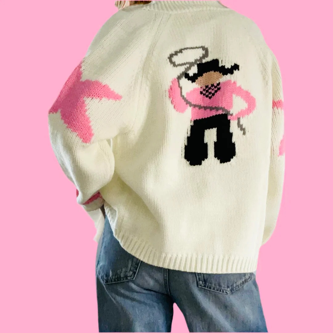 Pre-Order Varsity Chunky Cowboy in ivory/pink | Teggy French