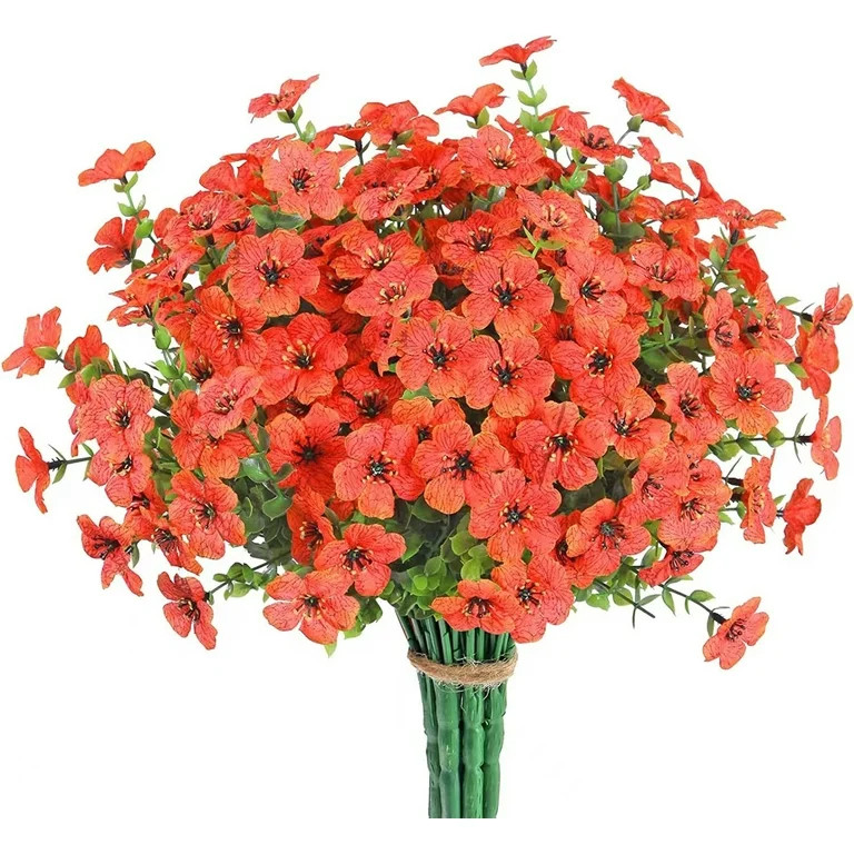 GERsome Artificial Fake Hanging Flowers Plants for Outdoor Spring Decoration, Faux Silk Morning G... | Walmart (US)