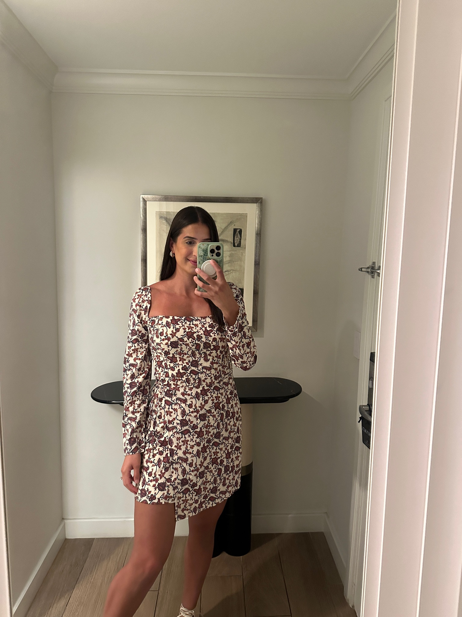 Long sleeve dress, floral dress, spring dress, Abercrombie dress, beach vacation dress 

#LTKSeasonal #LTKswim #LTKtravel