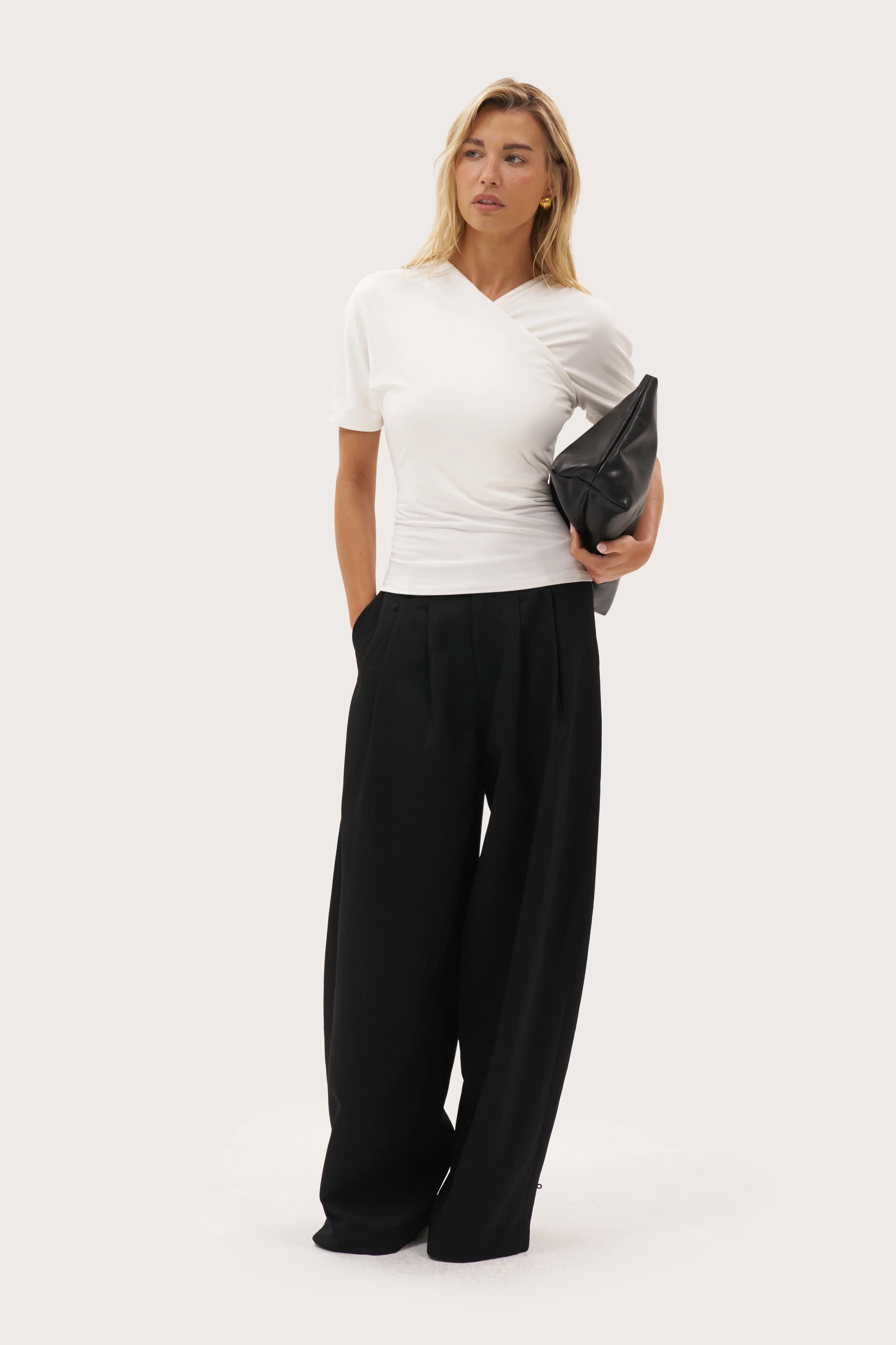 Maebe Chia Crossover Tee - White | Maebe UK