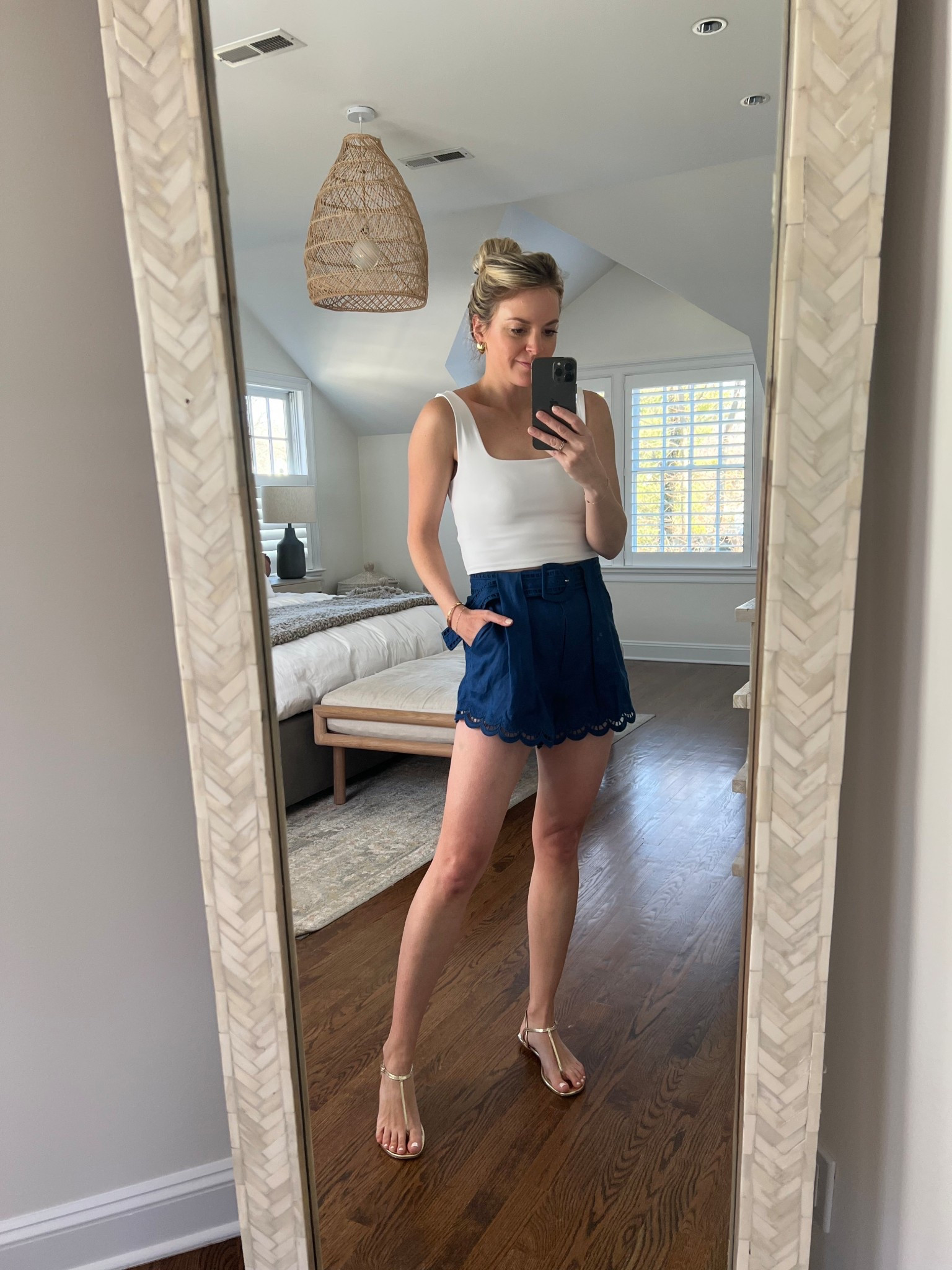 Summer vacation outfit 
-small tank. Bodysuit would also work 
-small shorts
-sandals fit tts 
 
Resort wear, summer outfit, beach vacation 

#LTKSeasonal #LTKFindsUnder100 #LTKPlusSize