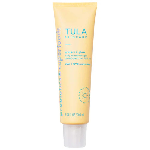 Protect + Glow Daily Sunscreen Gel Broad Spectrum SPF 30 - TULA Skincare | Sephora | Sephora (US)