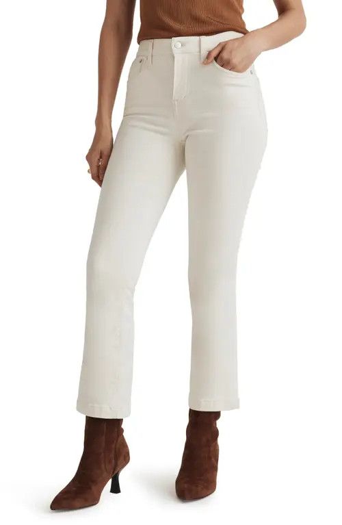 Madewell Kick Out Crop Mid Rise Jeans in Vintage Canvas at Nordstrom, Size 32 | Nordstrom