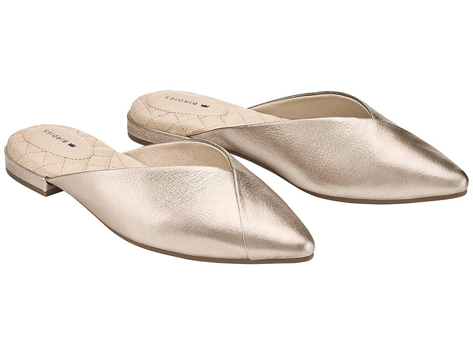 Birdies Swan Suede Mule Women's Shoes Gold Leather : 7.5 M, Leather/Suede | Zappos