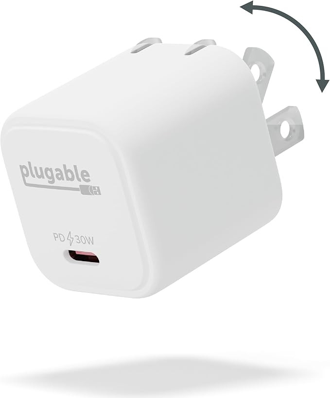 Plugable 30W USB-C GaN Charger – MagSafe-Compatible, Fast Charging for iPhone, iPad, Galaxy & U... | Amazon (US)