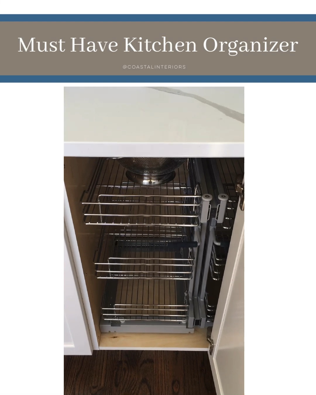 This kitchen cabinet organizer is a game changer for corner cabinets. You can find it in a variety of sizes and some with solid bases. There are a variety of brands but I would recommend Revashelf for quality and personal experience.

#LTKsalealert #LTKhome #LTKfamily