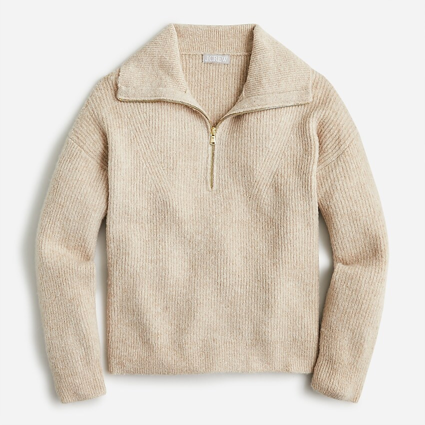 Half-zip stretch wool sweater | J. Crew US