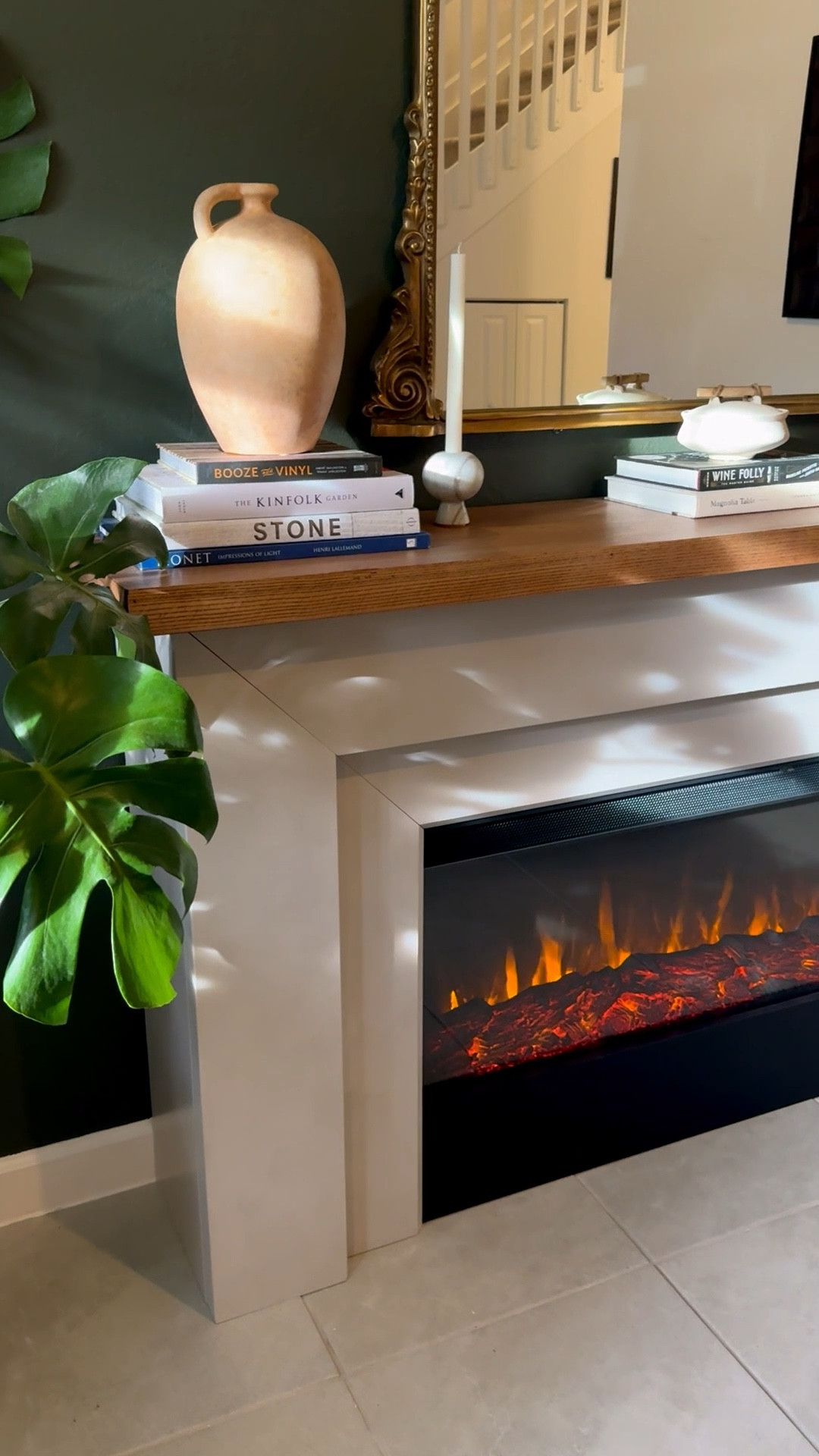 Drooling over this gorgeous Wayfair fireplace and the amount of ambiance it added to our home 😍 It has a gorgeous wooden mantel and fully functioning electric fireplace that can also operate without heat (we’re in south Florida so perfect!) 👌 

Add warmth and glow to any room with this stunning fireplace that can plug into any standard wall outlet without complicated electrical work or pricey installations. The LED flames change color to go with your style and home decor. We’ve had it for over a year and are just as obsessed as when we got it! 🔥✨


#wayfair #wayfairhome #wayfairfinds #fireplace #malieelectricfireplace #manteldecor #mantelinspo #cozyhome #cozyvibes

#LTKSeasonal #LTKHome