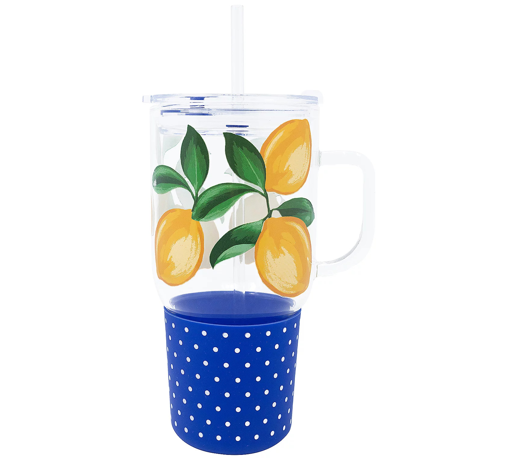 Draper James Glass Tumbler with Straw | QVC