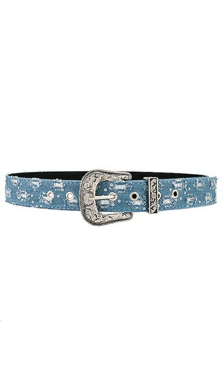 Denim Belt in Denim | Revolve Clothing (Global)