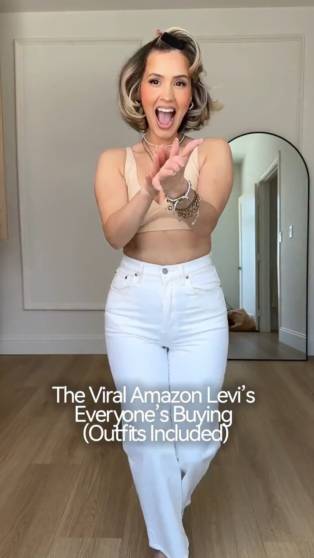 @Levi's outfits 👏🏼🙊

Wearing small in all tops! 
✔️1st jeans: rib cage straight ankle jeans size 27 | color: cloud over white | some stretch! TTS

✔️2nd jeans: 94 baggy jeans size 28 in color New Blue | no stretch size up 

✔️3rd jeans: rib cage straight ankle jeans size 27 | color: jazz pop medium indigo | some stretch size up 

✔️4th jeans: cinch waist baggy jeans size 27 in color blank impact 

✔️5th jeans: 318 shaping jeans size 27 in color tall glass of water | amazing stretch

#LTKgrwm #LTKootd #LTKmomlife