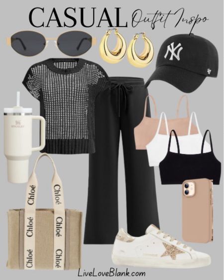 Summer casual outfit idea
Amazon fashion
Golden goose sneakers 
Chloe bag Stanley tumbler 
#ltku



#LTKSeasonal #LTKOver40 #LTKStyleTip