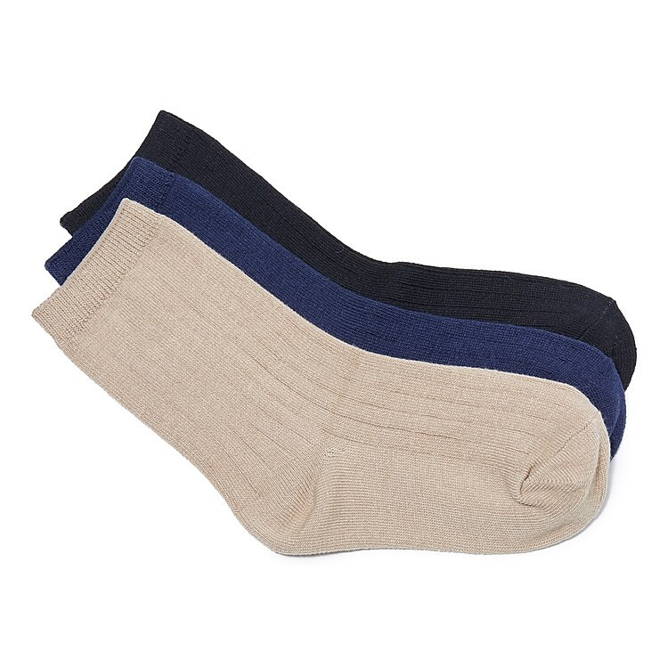 Mix No. 6 Uniform Kids' Crew Socks 3 Pack | Boy's | Black/Navy/Tan | Size S | Socks | Crew | DSW