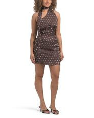 2pc Scarf Neck Polka Dot Top And Skirt Set | TJ Maxx