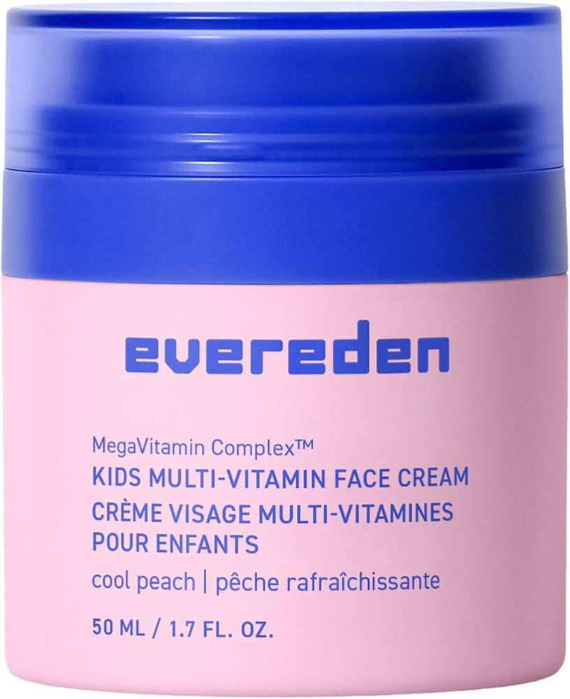 Evereden Kids Face Cream: Cool Peach, 1.7 oz. | Face Lotion | Clean and Non-Toxic Face Moisturize... | Amazon (US)
