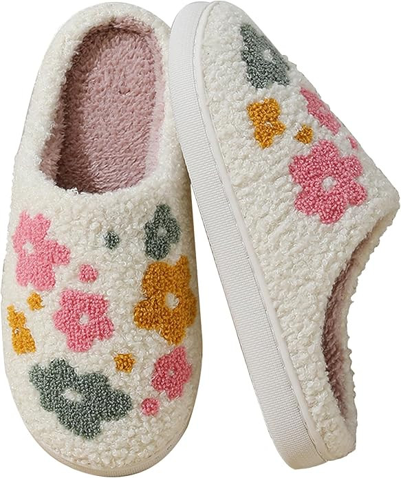 Evil Eyes Cowboy Hat Slippers cute Warm Cozy House Shoes Soft Plush Fuzzy Slippers for Women Men | Amazon (US)