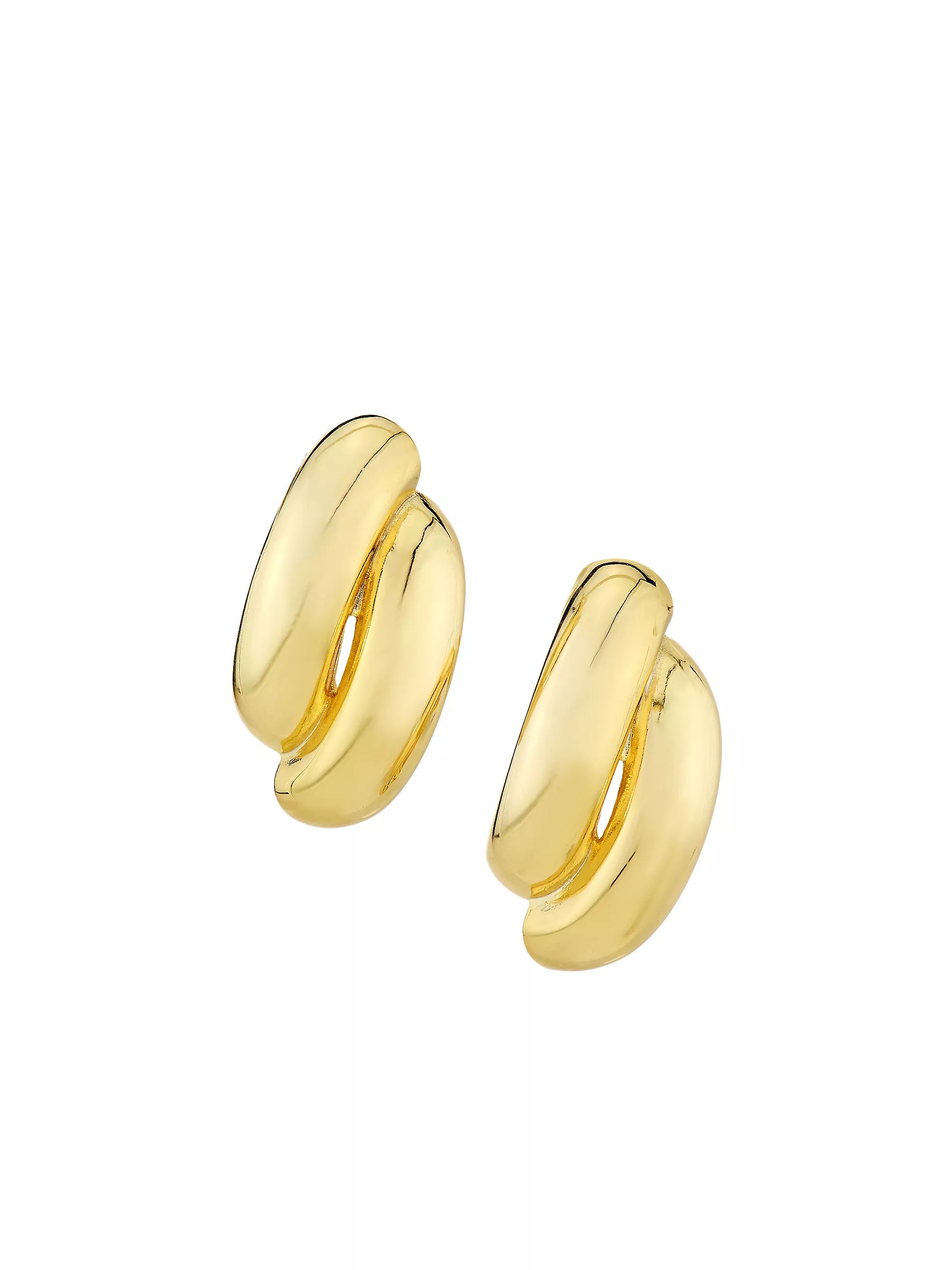 Athena 14K-Gold-Plated Drop Earrings | Saks Fifth Avenue