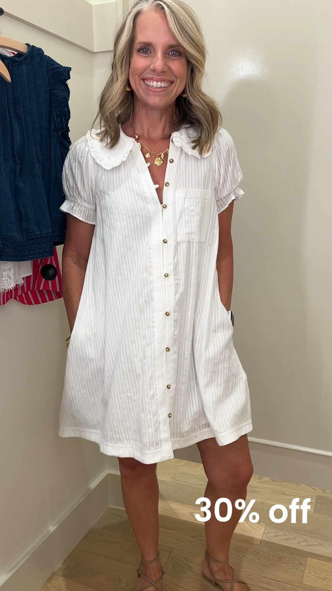 Select Anthropologies dresses 30% off Wearing XS in this adorable summer dress. So cute for any day, vacation, lunch with the girls. @Anthropologie

#LTKgrwm #LTKOver40 #LTKSaleAlert