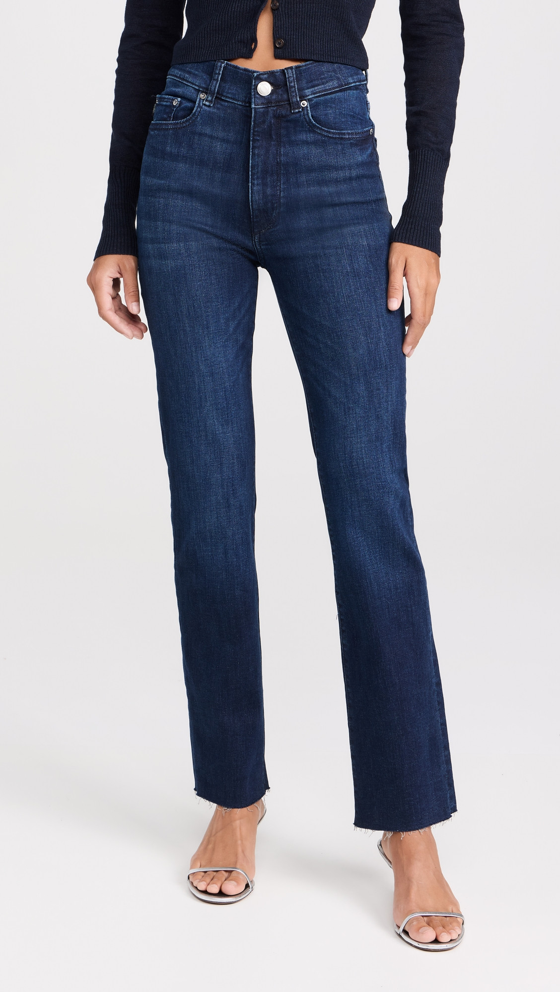 DL1961 Halle Straight: High Rise Instasculpt Jeans Mediterranean (Performance) 23 | Shopbop