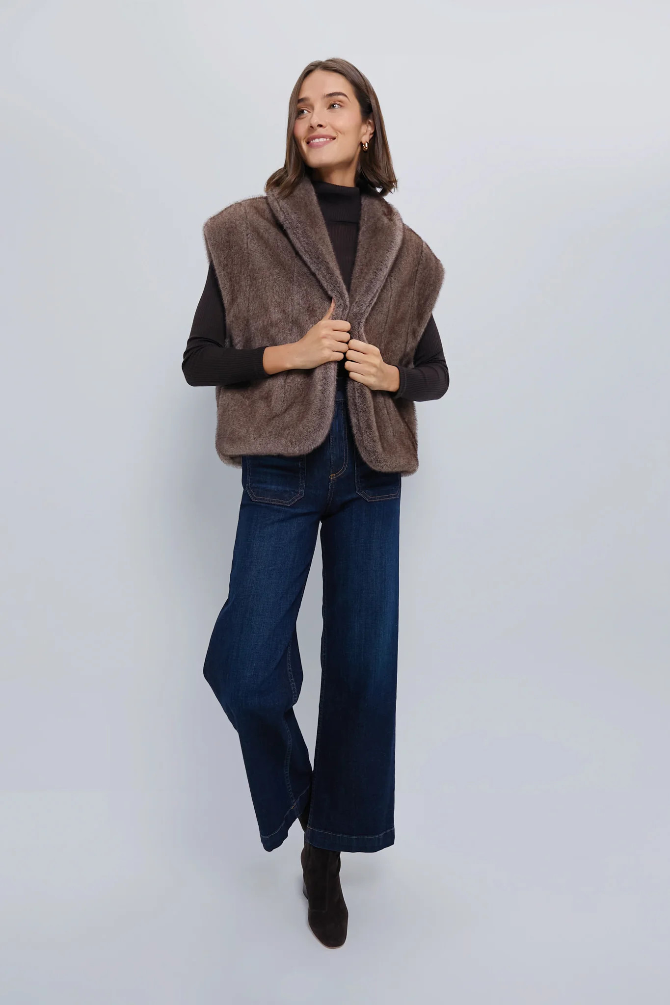 Oversized Aspen Faux Fur Vest | Tuckernuck (US)