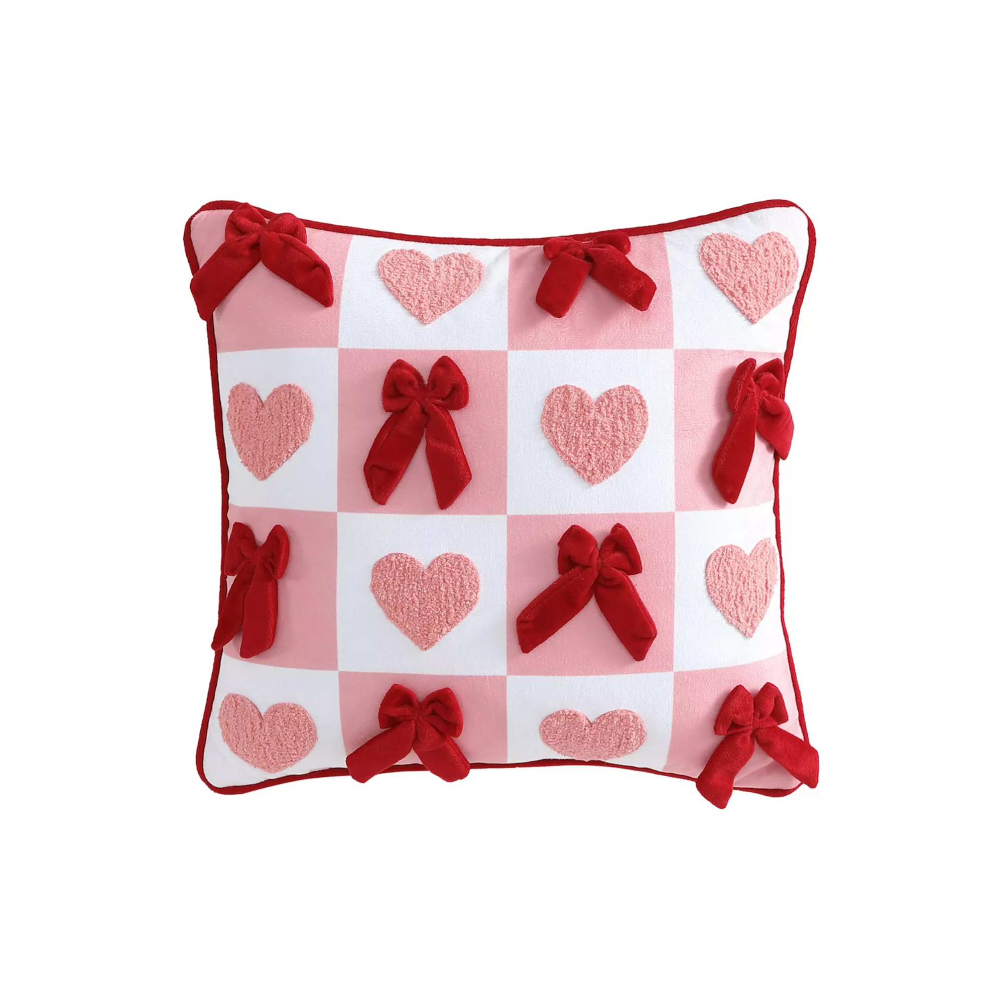 Celebrate Together™ Valentine's Day Bow Check Decorative Throw Pillow | Kohl's