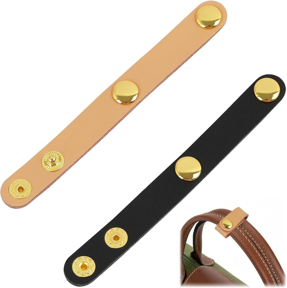 PU Leather Handbag Strap Shortener, Top Handle Keeper with Snap Buckle Non-Slip Dual Grip Connect... | Amazon (US)