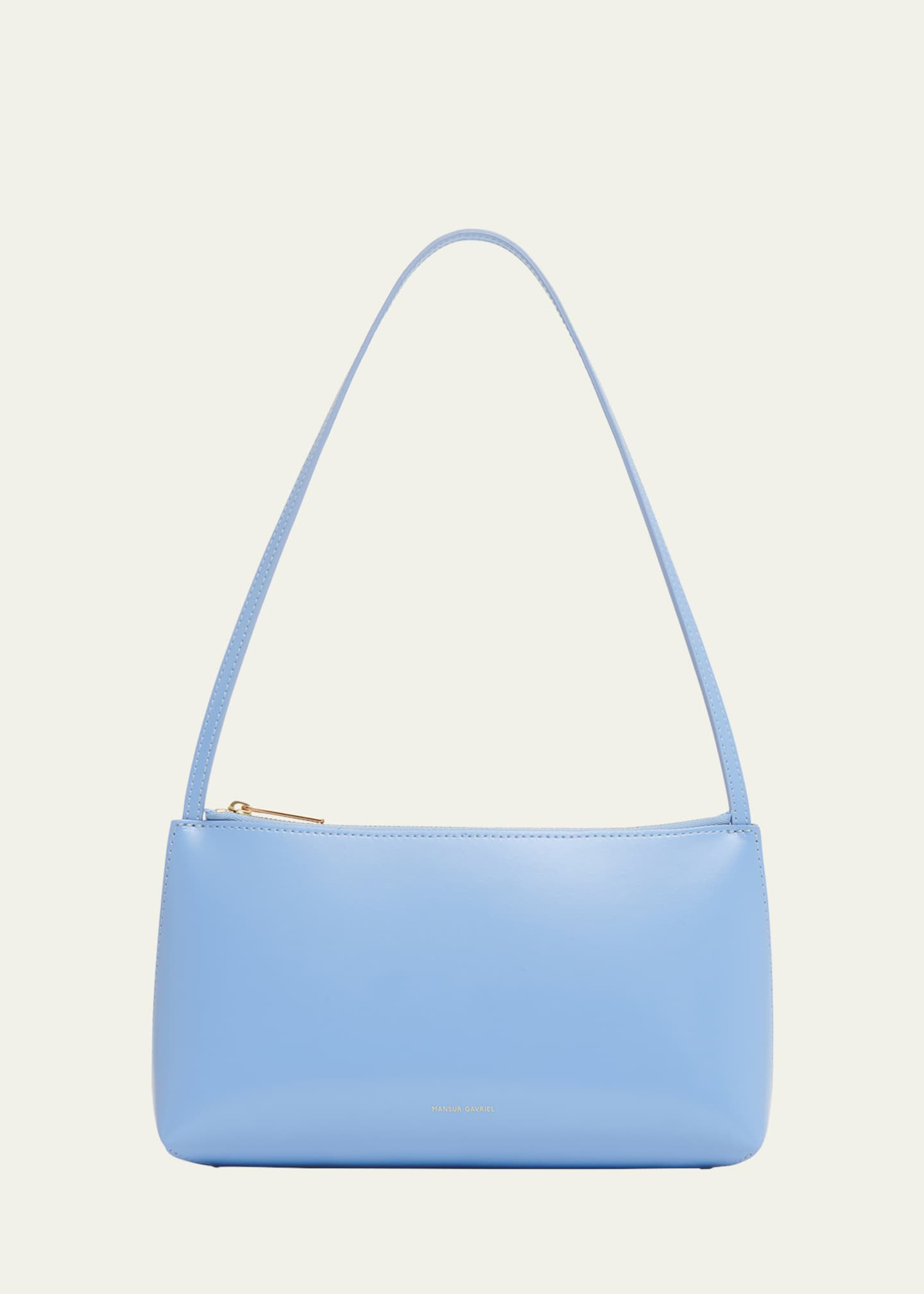 Mansur Gavriel Gaia Zip Leather Shoulder Bag | Bergdorf Goodman