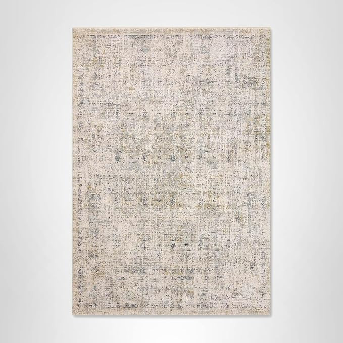 Loloi Amber Lewis Alie Collection ALE-02 Sand/Sky 5'-3'' x 5'-3'', .13'' Pile Height, Round Area ... | Amazon (US)