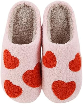 Bow Slippers For Women Men Pink Bow Tie House Slippers For Women Indoor Outdoor Ladies Comfy Bedr... | Amazon (US)