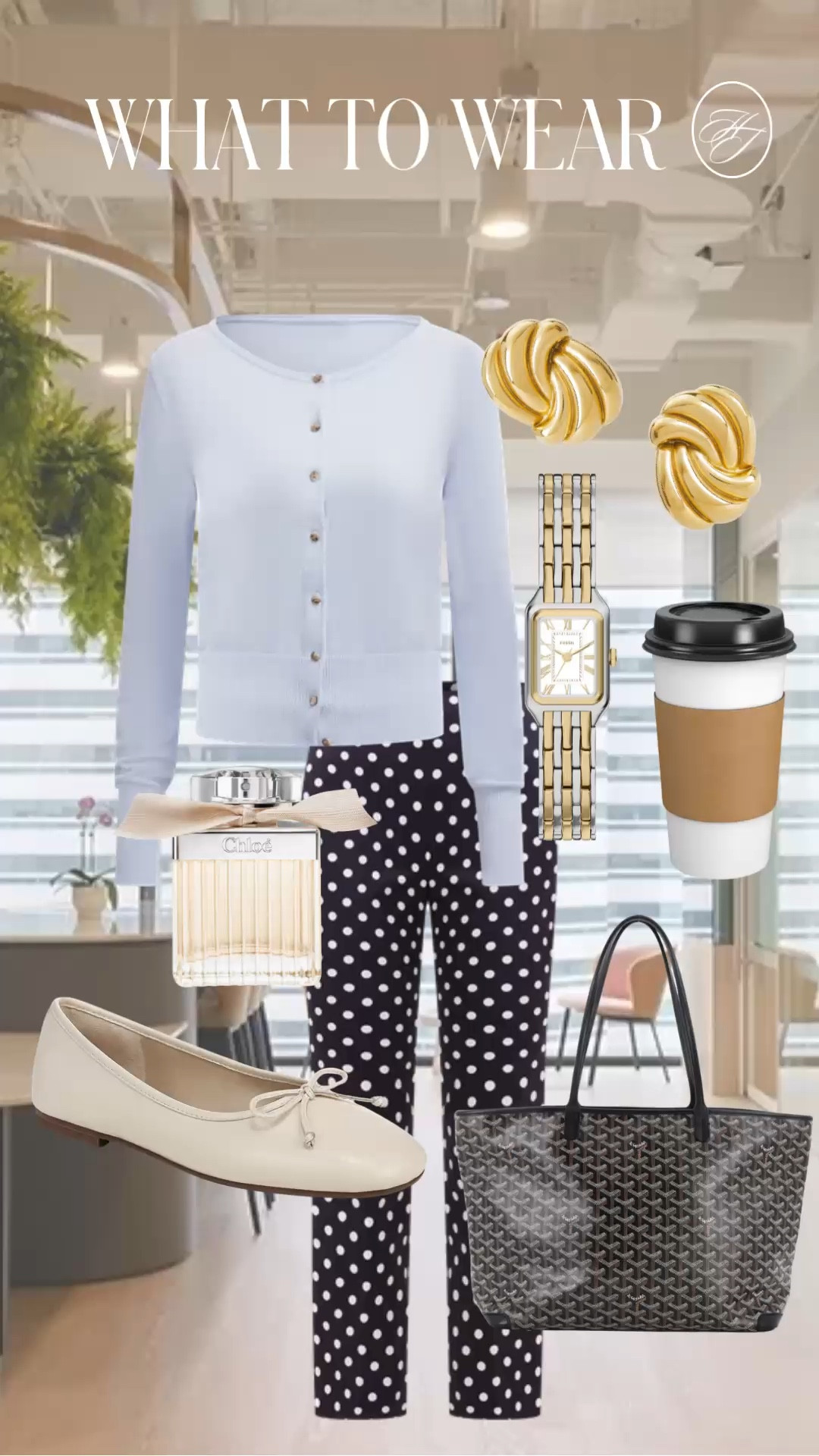 What to Wear for a Day at the Office ☕️

Classic workwear with a fun twist. The polka dot pants add personality while the cardigan keeps the overall look professional and polished.

Where to wear: Office days, team meetings, lunch meetings, or casual business environments.

Why buy it: Comfortable enough to wear all day while still looking put together. The cardigan works year-round and pairs with everything.

#LTKootd #LTKmomlife #LTKWorkwear