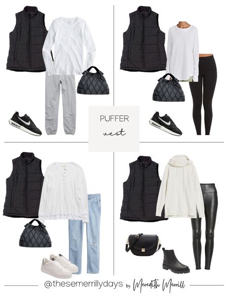 Winter capsule 2022- 4 ways to style a black puffer vest 

I’ve had this one for years and it’s a good inexpensive option without lacking in quality. I wear a xsmall and it comes in several colors! It’s more of a lighter to mid weight but still provides good warmth. 

#LTKSeasonal #LTKunder100 #LTKstyletip