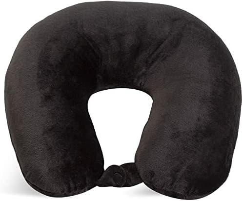 World's Best Feather Soft Microfiber Neck Pillow, Black | Amazon (US)