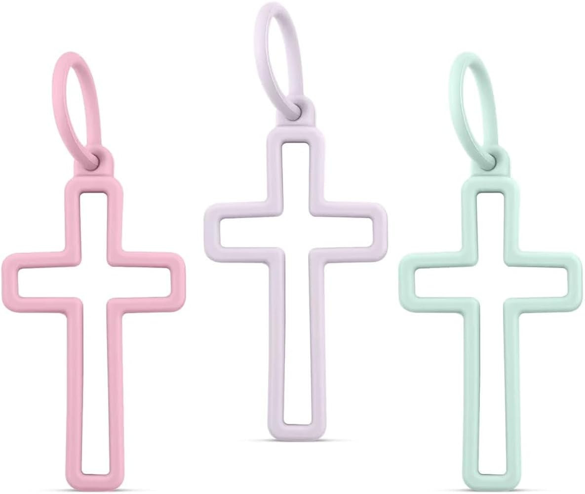 Ryan & Rose Silicone Cross Charms - Share Jesus & Flex Your Faith - Christian Charm for Backpacks... | Amazon (US)