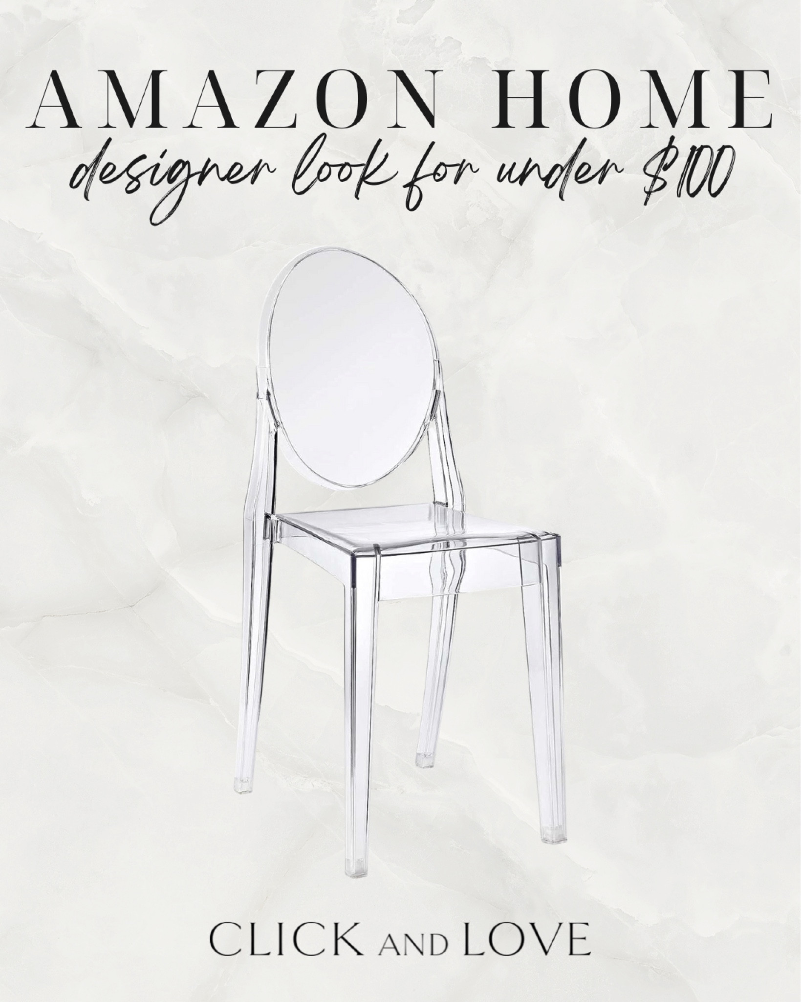 Under $100 dining chair! I love this acrylic look and it’s easy to clean 👏🏼

Dining room, kitchen, dining room chair, acrylic dining chair, dining chair under $100, modern home decor, traditional home decor, interior design, style tip, Amazon, Amazon home, Amazon must haves, Amazon finds, Amazon home decor, Amazon furniture #amazon #amazonhome

#LTKunder100 #LTKhome #LTKstyletip