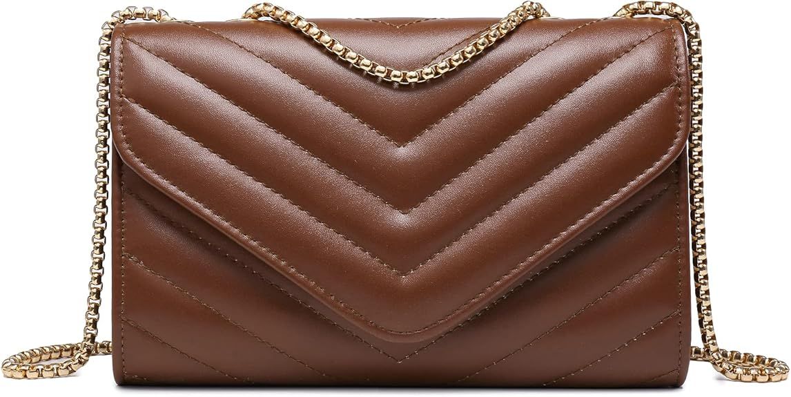 Dasein Women Small Quilted Crossbody Bags Stylish Designer Evening Bag Clutch Purses and Handbags... | Amazon (US)