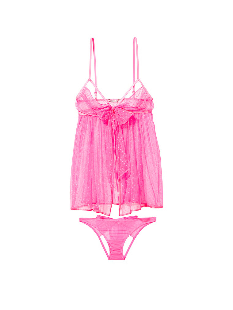 Pointe D'Esprit Sheer Mesh Babydoll | Victoria's Secret (US / CA )