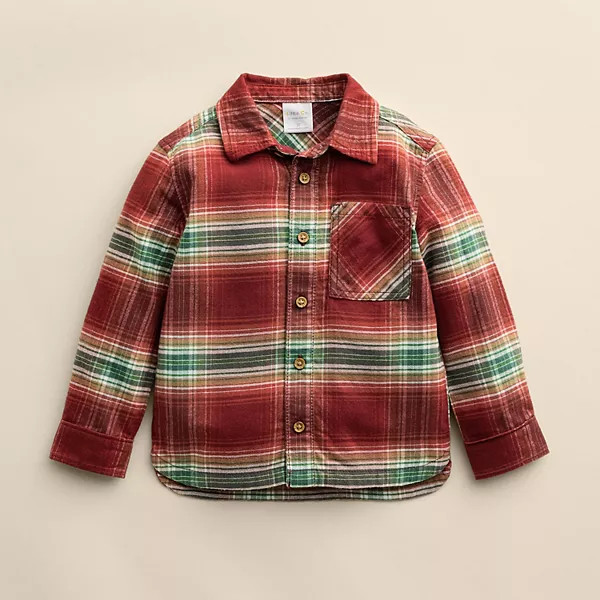 Baby & Toddler Little Co. by Lauren Conrad Long Sleeve Button-Down Overshirt | Kohl's