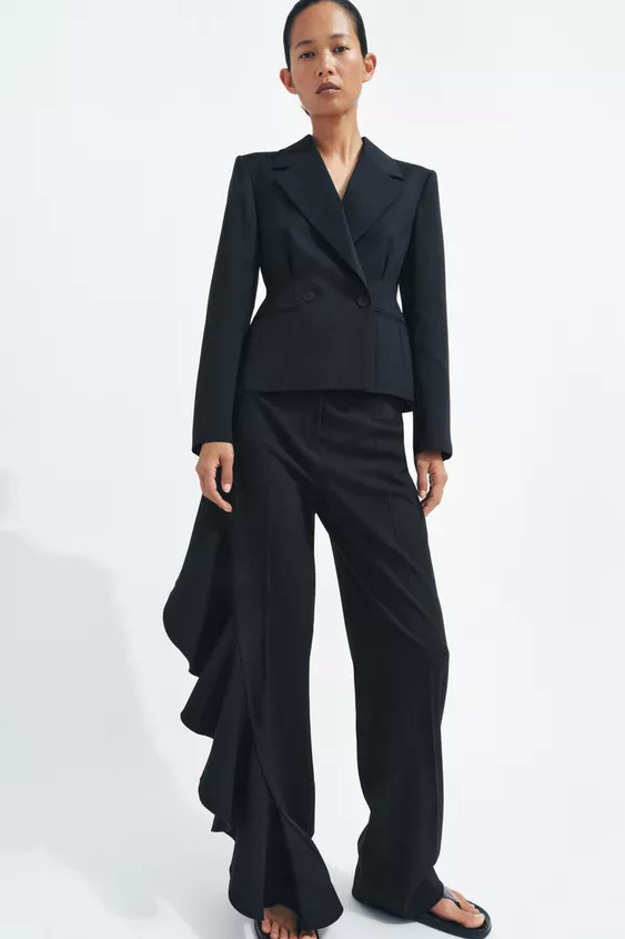 RUFFLE PANTS ZW COLLECTION | Zara US