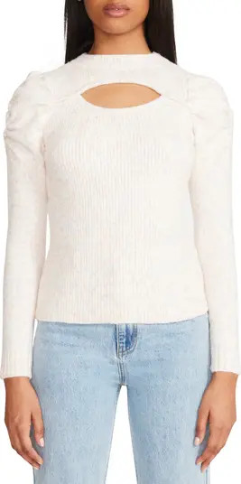 Pastel You By Ribbed Cutout Sweater | Nordstrom